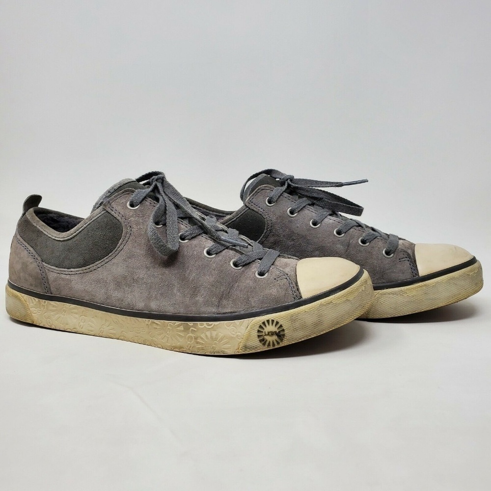 UGG AUSTRALIA EVERA 1888 Gray Suede Tennis Sneaker